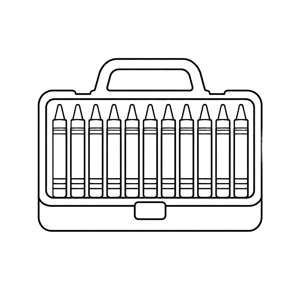 A curated crayon case — analogy for Mutual Funds